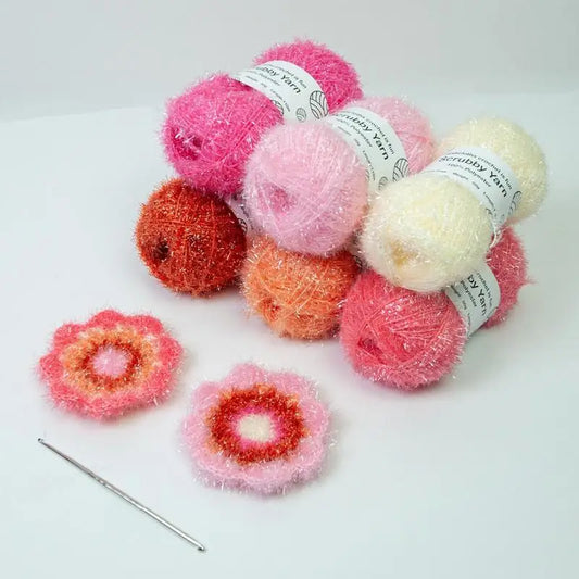 Yarn For Scrubbies Polyester Assorted Colors Crocheting Yarn Exquisite Crocheting Weaving Yarn Scrubby Yarn For Bath Towels Dish