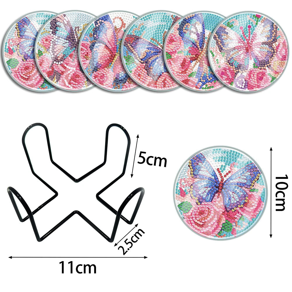 6PCS Diamond Painting Coasters Kits