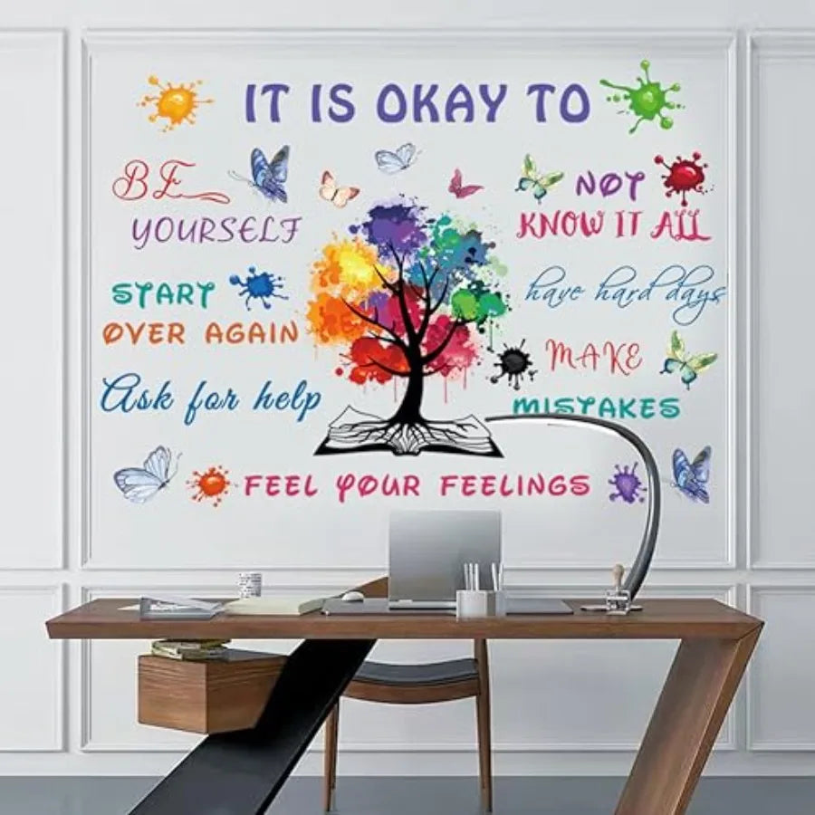 Colorful Inspirational Quote Wall Decal Motivational Vinyl Sticker