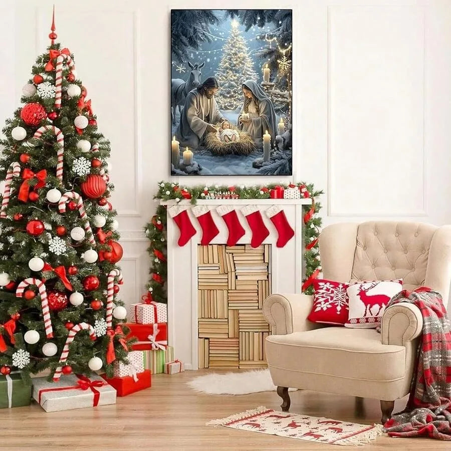 Jes 1us Nativity Diamond Art Kits For Adults-Christmas