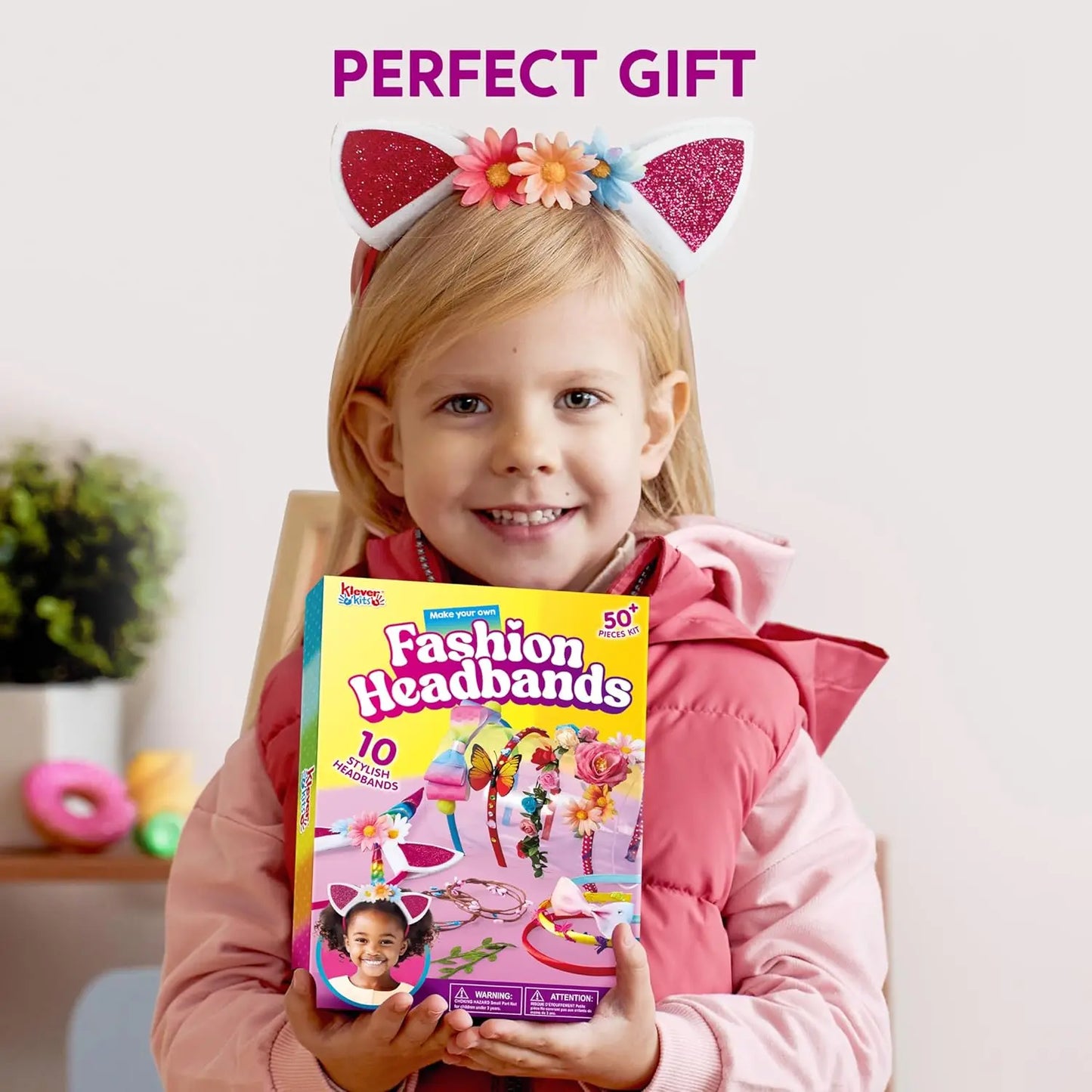 JOYFY Headband Making Kit for Girls Kids Headbands DIY Hair Accessories Make Your Own Hair Accessories for Kid Birthday Gifts