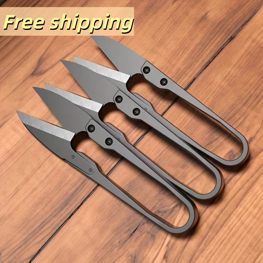 1 Piece of U-shaped Sewing Scissors, Multifunctional and Convenient To Use, Suitable for Tailoring and DIY Essentials