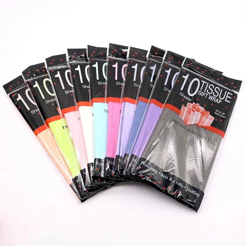 10sheets/pack Clothing Flower Packaging Paper
