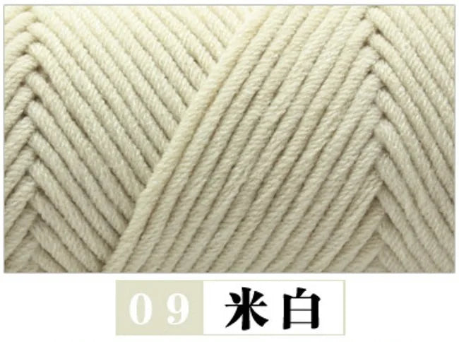 100g Pure Colour Lover Yarn Soft Milk Cotton Yarn Woolen Yarn 8 ply Thread for Knitting Scarf Wool Handmade DIY Scarves Gift