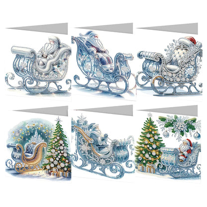 6/12pc DIY Diamond Painting Kits Greeting Card