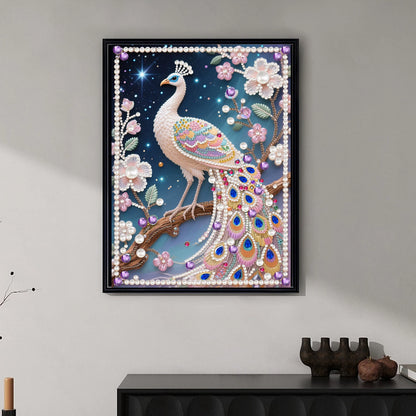 Animal Special Shaped 5D DIY Partial Drill Pearl Gem Diamond Art Painting Kit for Adults Beginners Home Decor 11.81x15.75in