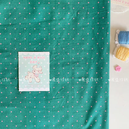 140x50cm  60s Small Dots Classic Polka Dot Printed Fabric