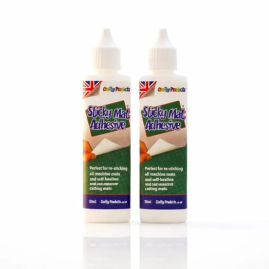 2 x Sticky Mat Adhesive Tacky Glue for Cutting Mats and Crafting ® Compatible with CRICUT - Pack of 2 Bottles