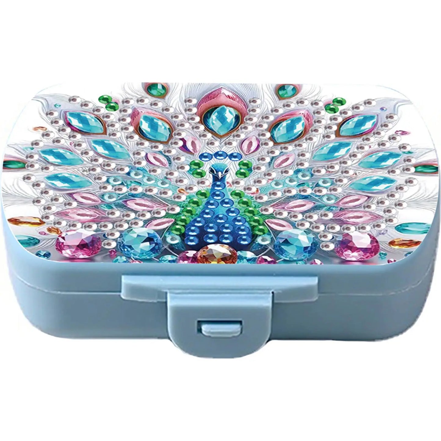 Diamond Painting Kit Square Pill Box Mini Portable Travel Medicine Storage Box for Outdoor Sports Business Trip Or Handbag