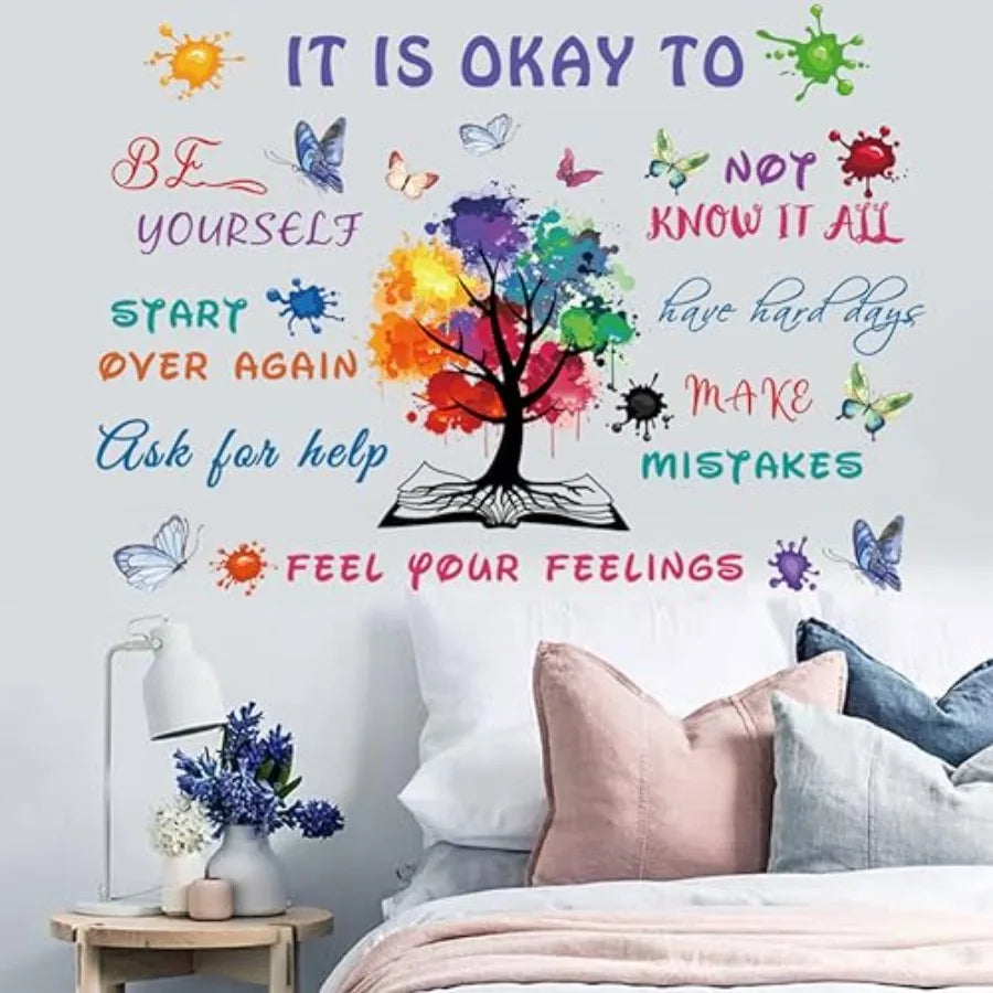 Colorful Inspirational Quote Wall Decal Motivational Vinyl Sticker