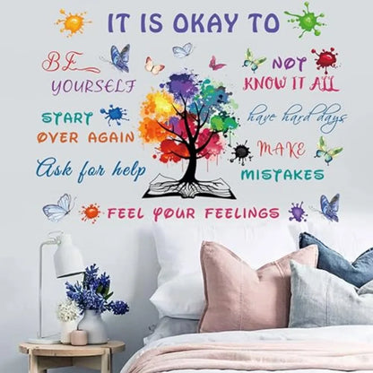 Colorful Inspirational Quote Wall Decal Motivational Vinyl Sticker
