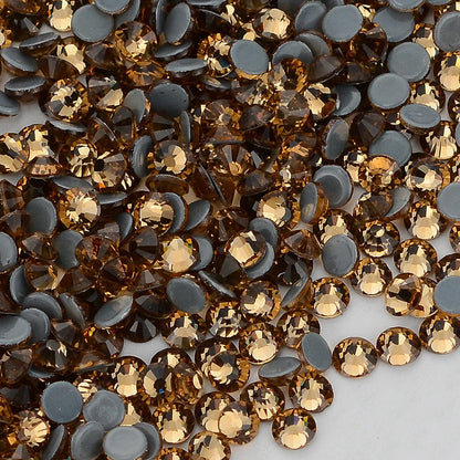 QIIY SS6-SS20 1440Pcs Top Glass Crystal Hotfix Rhinestones Flatback Glitter Stones