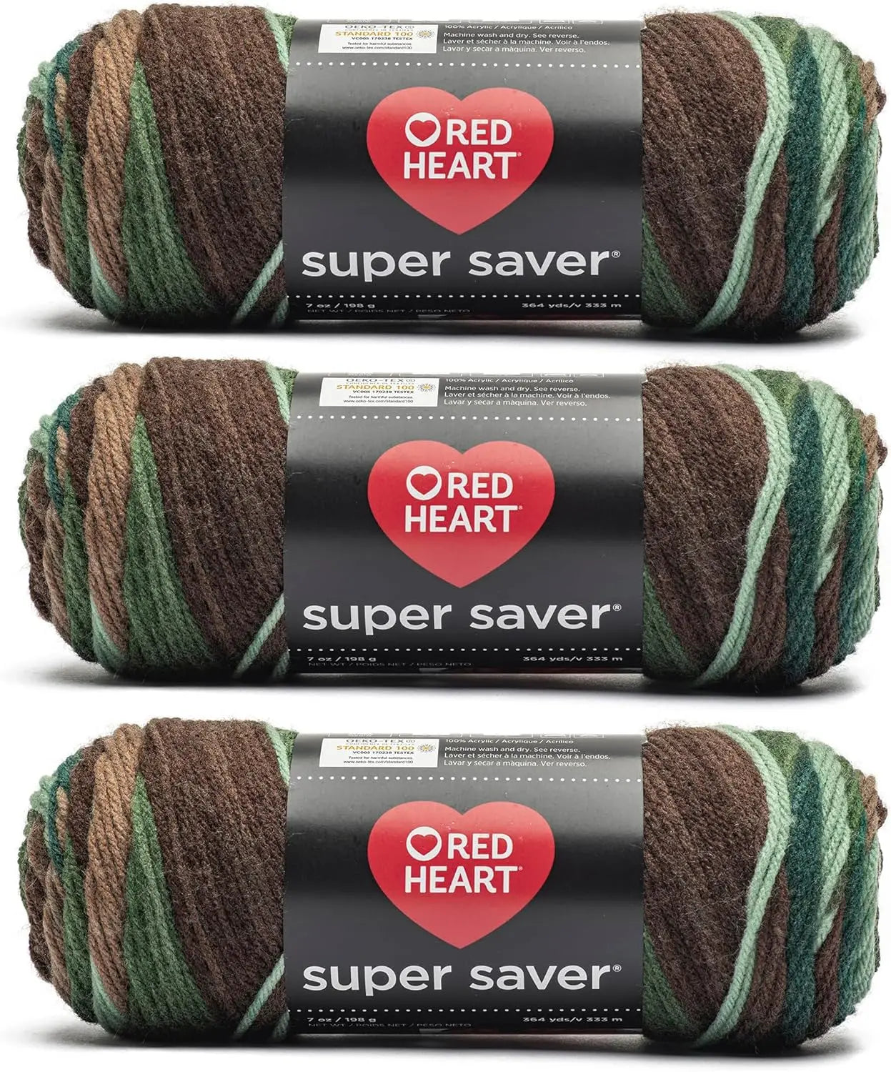 3-Pack Acrylic Yarn for Knitting & Crocheting, 7oz/198g Each, Medium Weight, 236 Yards - Versatile Crafting
