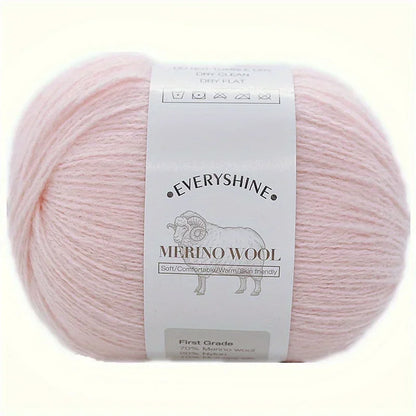 50g/pc Merino Wool Yarn for Knitting Luxury Warm Soft Light weight Crochet Yarn Fur Medium Fine Handwoven For Hand  Knit 340m/pc