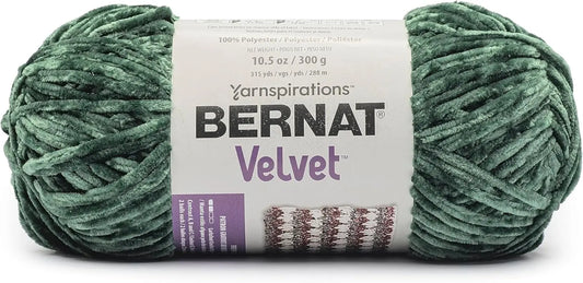 Velvet Pine Yarn - 2 Pack, 10.5oz/300g Each, Polyester Bulky Weight for Knitting & Crochet Projects