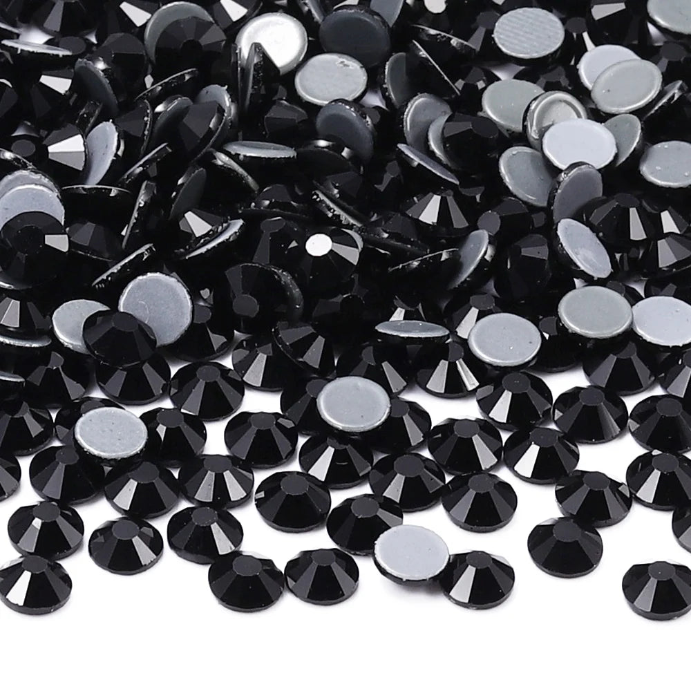 QIIY SS6-SS20 1440Pcs Top Glass Crystal Hotfix Rhinestones Flatback Glitter Stones