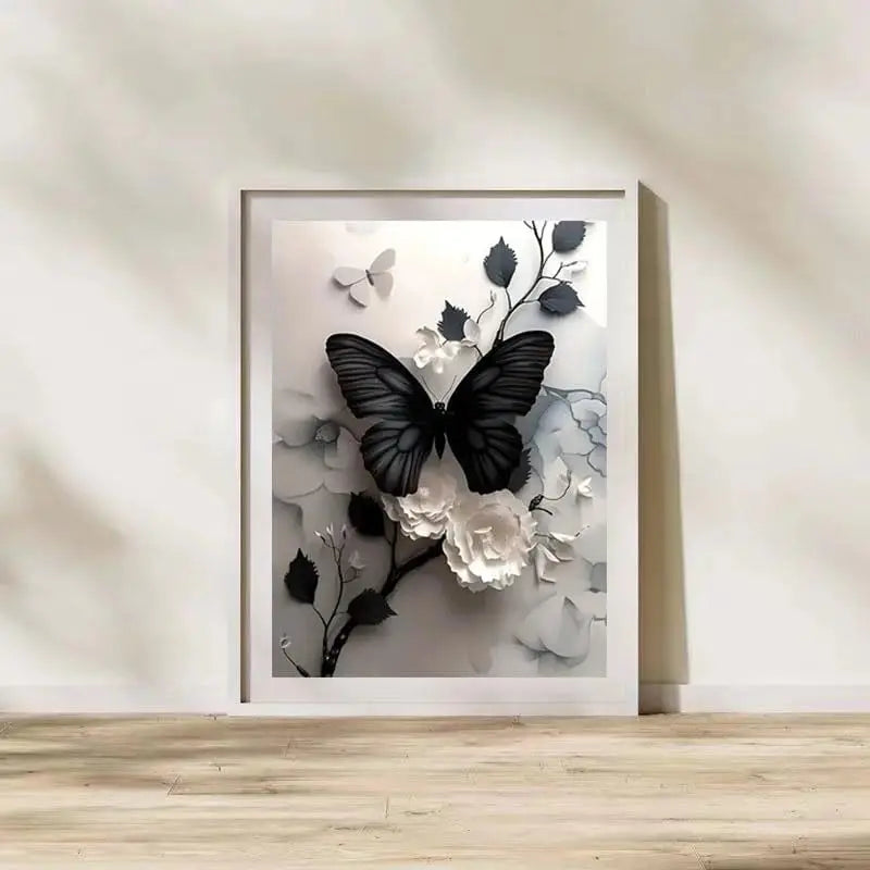 5D Butterfly Flower Diamond Art Kit for Adults
