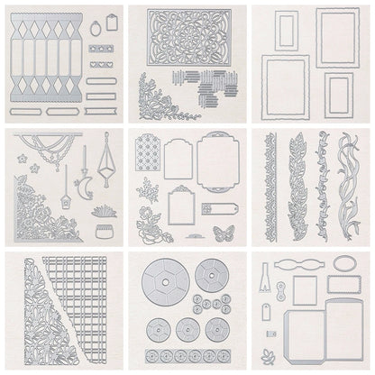 Flower Lace Edge Corner Metal Cutting Dies Layered Frame Candy Diecut Mould For DIY Scrapbooking Decor Paper Album Card Making