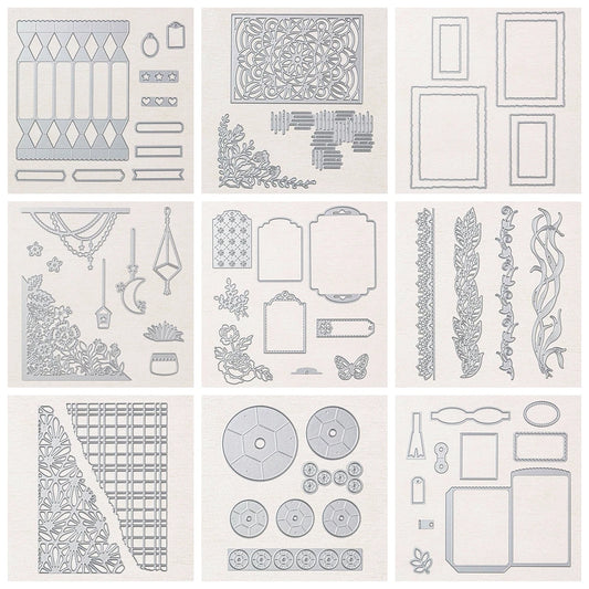Flower Lace Edge Corner Metal Cutting Dies Layered Frame Candy Diecut Mould For DIY Scrapbooking Decor Paper Album Card Making