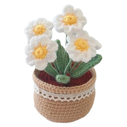 Crochet Kit DIY Tulip Flowers Plant Potted Crochet