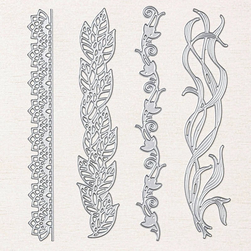 Flower Lace Edge Corner Metal Cutting Dies Layered Frame Candy Diecut Mould For DIY Scrapbooking Decor Paper Album Card Making
