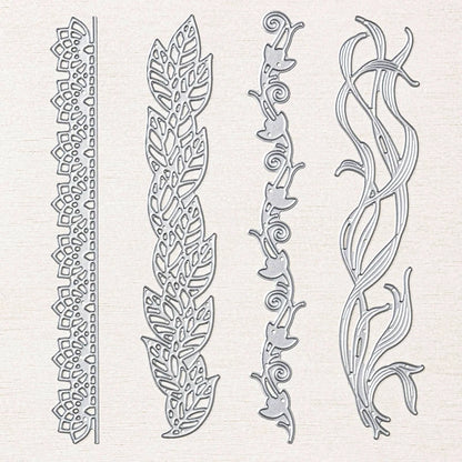 Flower Lace Edge Corner Metal Cutting Dies Layered Frame Candy Diecut Mould For DIY Scrapbooking Decor Paper Album Card Making