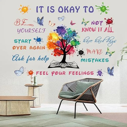 Colorful Inspirational Quote Wall Decal Motivational Vinyl Sticker