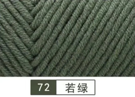 100g Pure Colour Lover Yarn Soft Milk Cotton Yarn Woolen Yarn 8 ply Thread for Knitting Scarf Wool Handmade DIY Scarves Gift