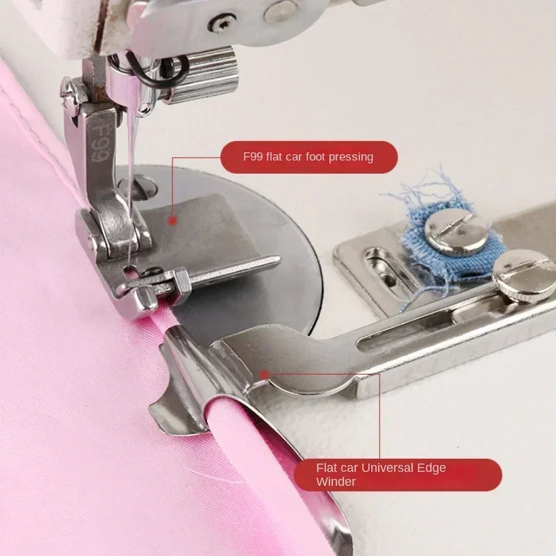 T9/F99 Adjustable Multifunctional Presser Foot Hemming Folded Rolling Edge Guide