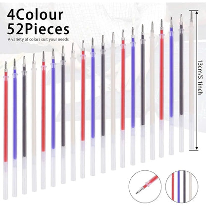4 Pieces Heat Erasable Pens for Fabric with 28 Refills Fabric Marking Pens Fabric Markers for Quilting Sewing DIY Dressmakin