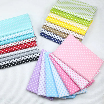 Polka dot print 100% cotton fabric sold by the meter, DIY patchwork, quilt fabric, bedding, bed sheets, pillow decoration