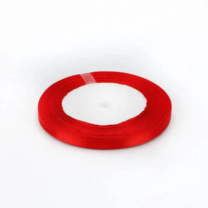 Red Satin Ribbon Wedding Christmas Halloween Party Decoration Gift Wrapping Scrapbooking Supplies DIY Bow Crafts Packing Tape/.，