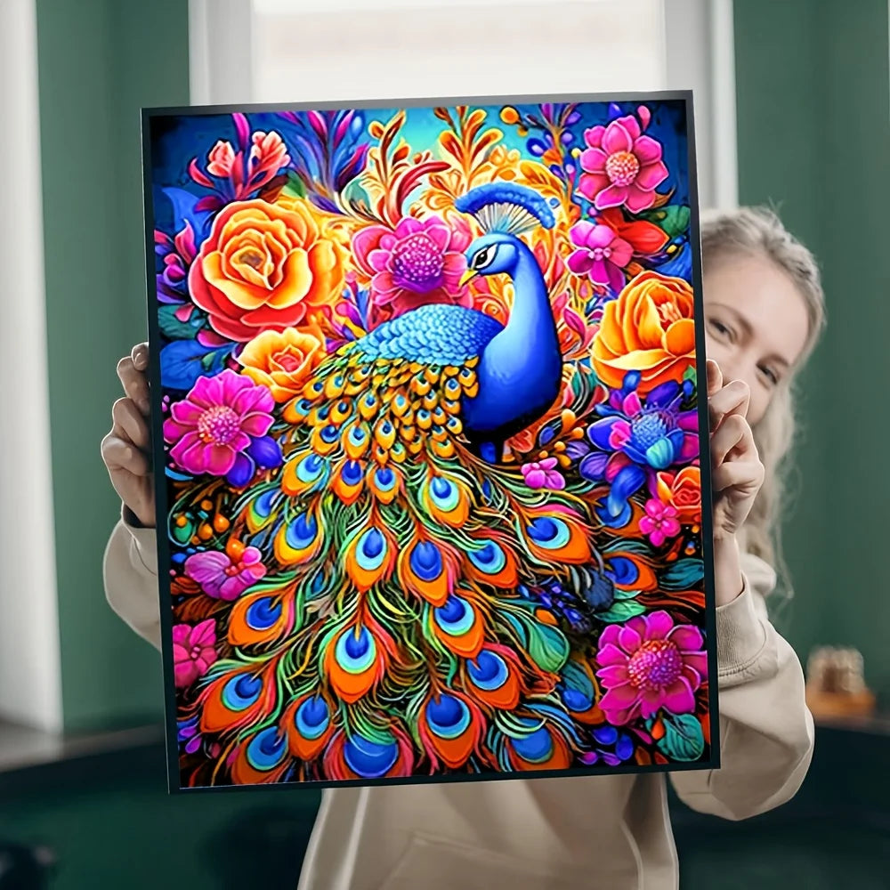 5D DIY Diamond Painting Animal Colorful Peacock 30x40cm Round Drill Embroidery Butterfly Owl Home Decor Cross Stitch Kits