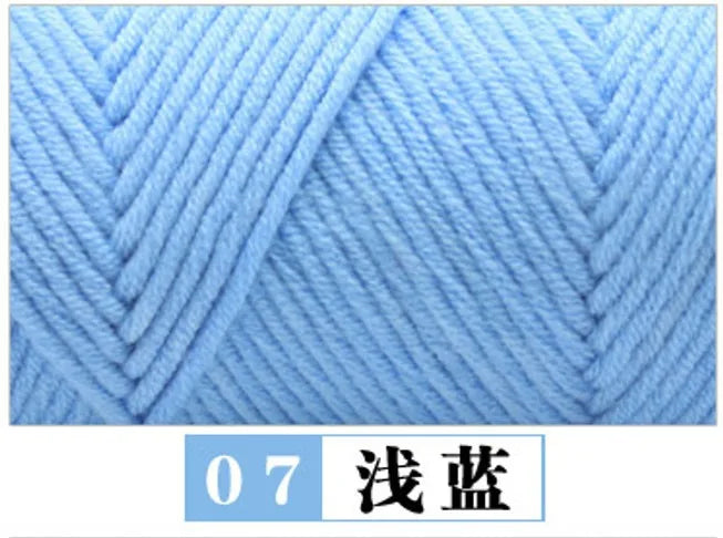 100g Pure Colour Lover Yarn Soft Milk Cotton Yarn Woolen Yarn 8 ply Thread for Knitting Scarf Wool Handmade DIY Scarves Gift