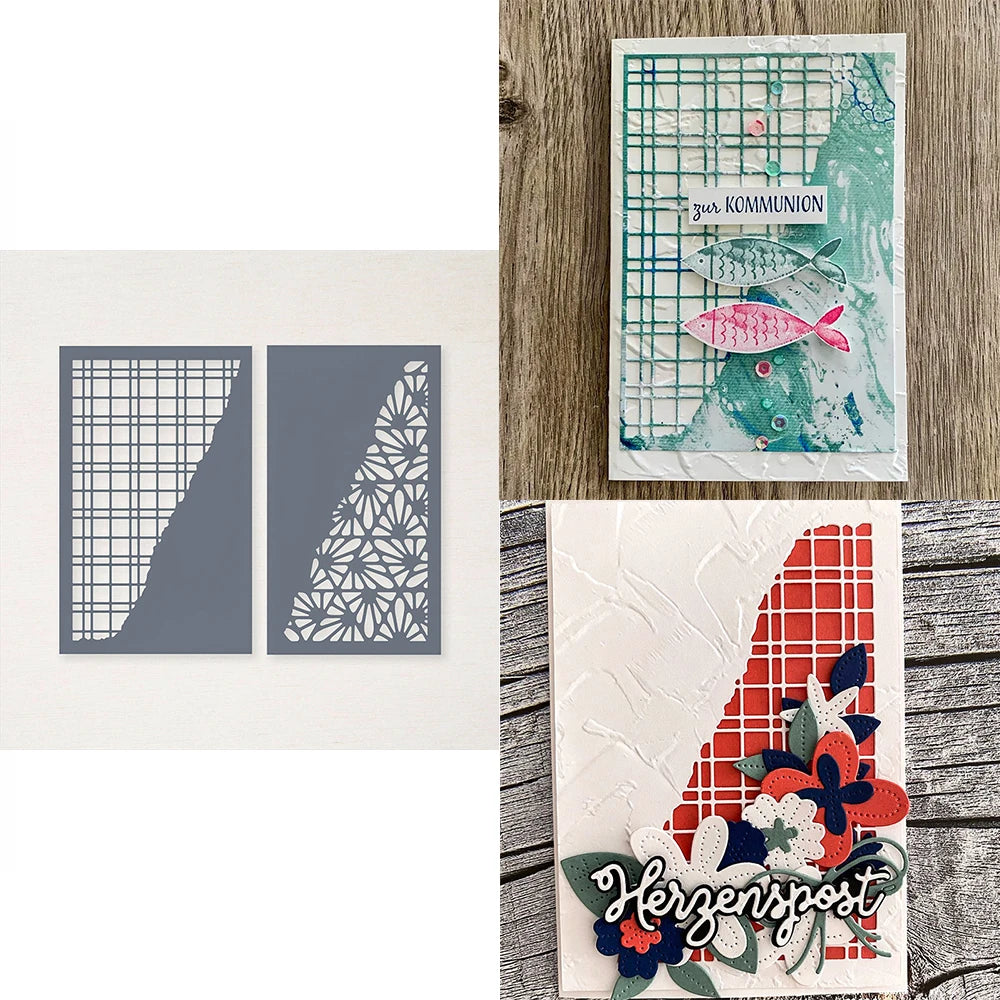 Flower Lace Edge Corner Metal Cutting Dies Layered Frame Candy Diecut Mould For DIY Scrapbooking Decor Paper Album Card Making