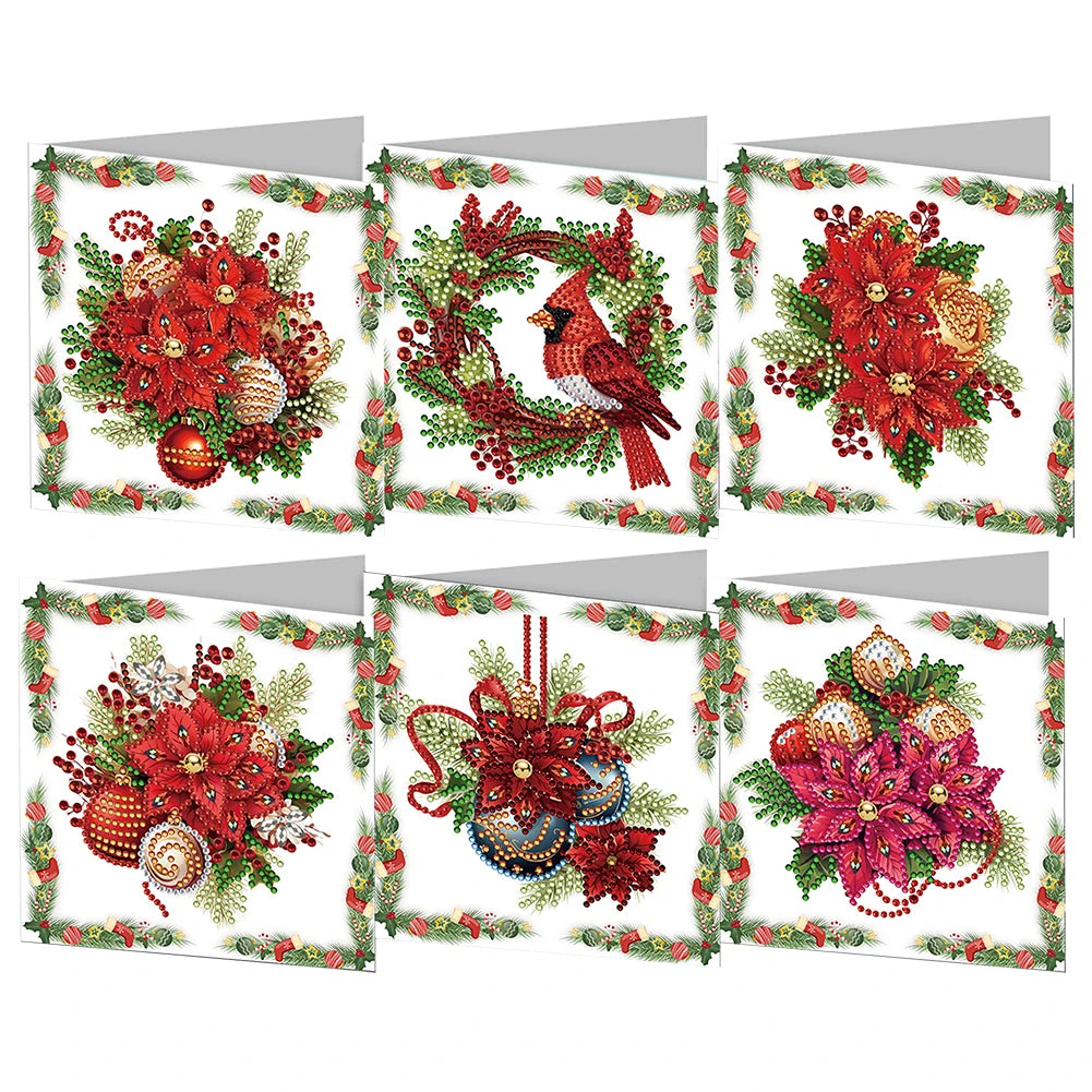 6/12pc DIY Diamond Painting Kits Greeting Card