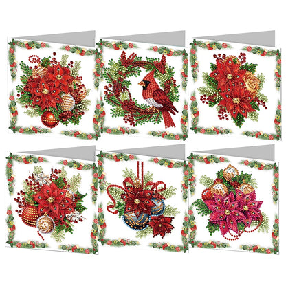 6/12pc DIY Diamond Painting Kits Greeting Card