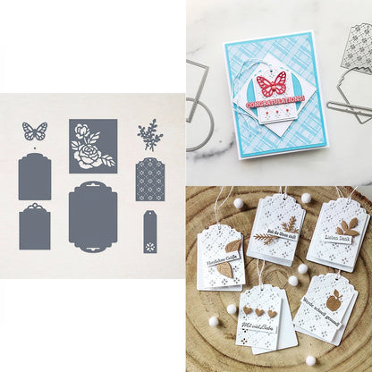 Flower Lace Edge Corner Metal Cutting Dies Layered Frame Candy Diecut Mould For DIY Scrapbooking Decor Paper Album Card Making