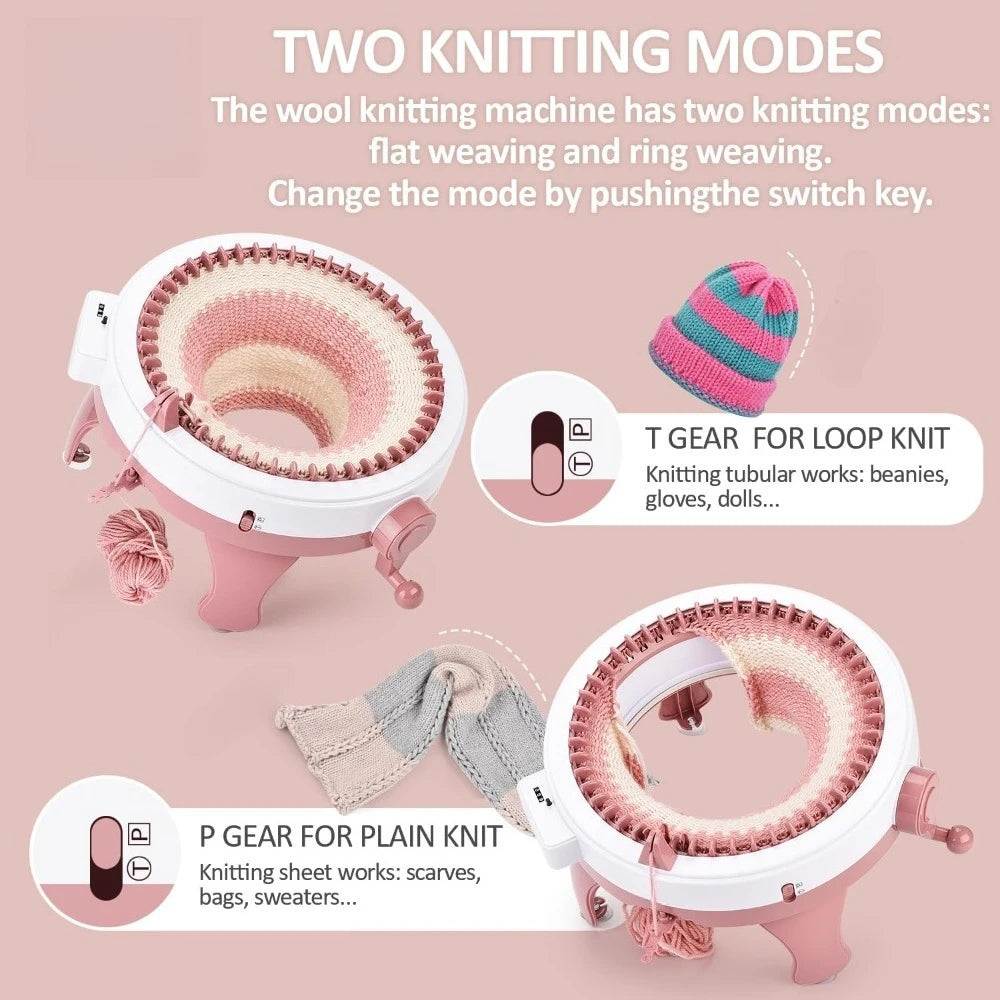 Knitting machine, intelligent knitting machine, lace knitting machine, knitting machine kit, suitable for children and adults