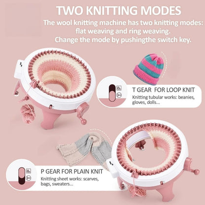 Knitting machine, intelligent knitting machine, lace knitting machine, knitting machine kit, suitable for children and adults