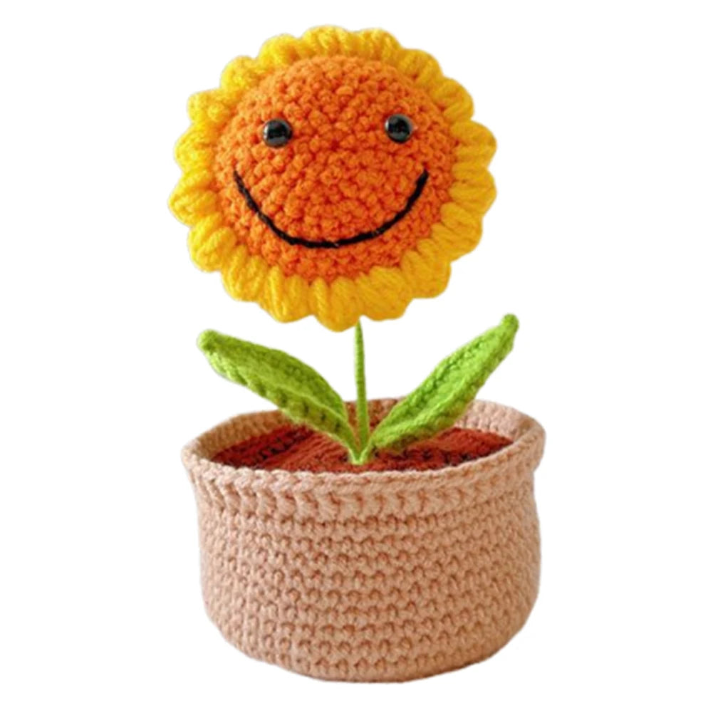 Crochet Kit DIY Tulip Flowers Plant Potted Crochet
