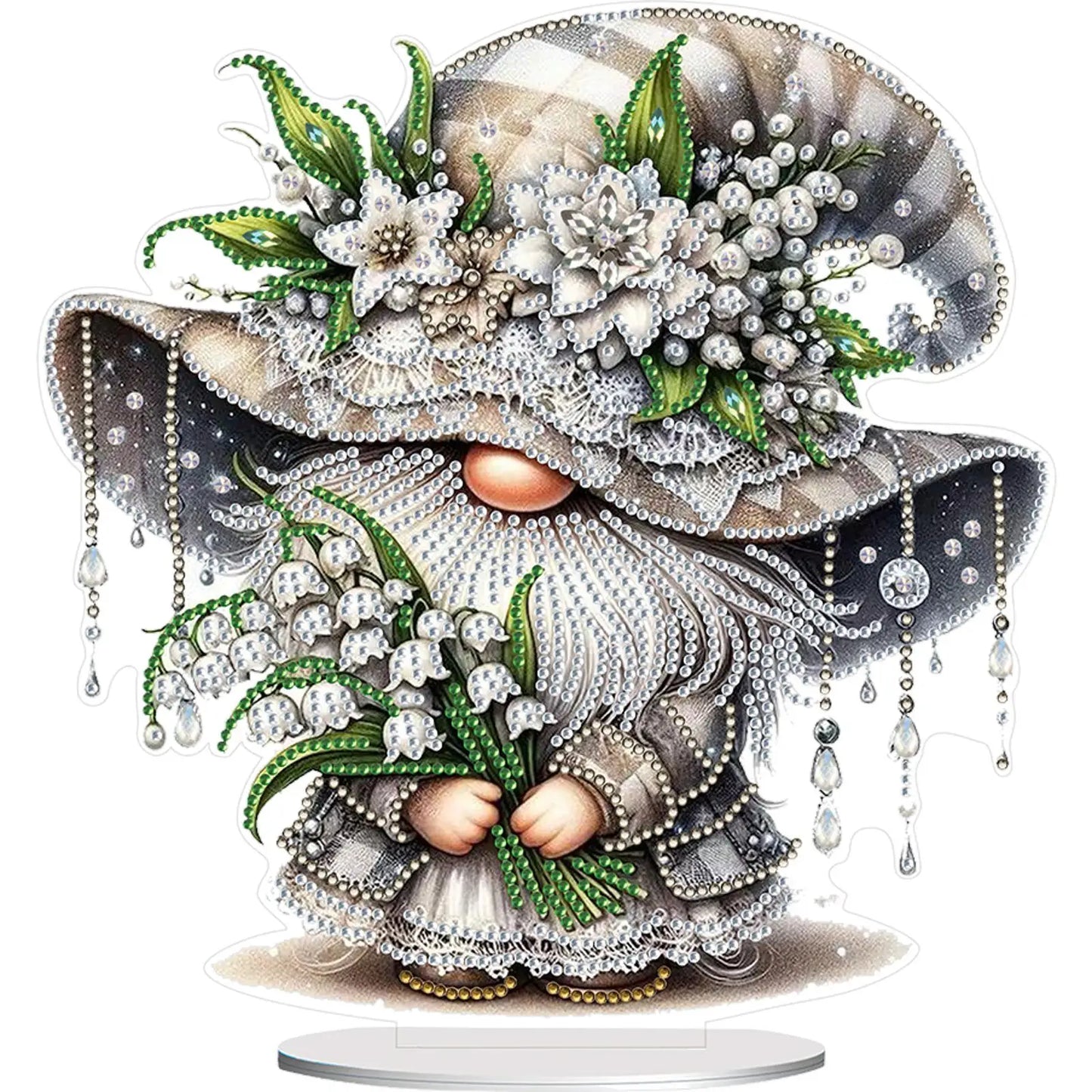 2D Flat Gnome Print DIY Desktop Diamond Art Kits