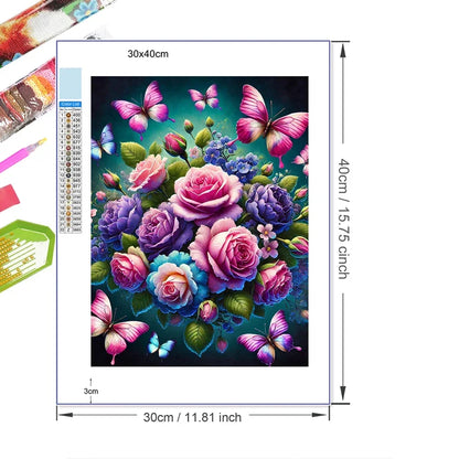 5D DIY Animal Butterfly Diamond Painting Kit Mosaic Flower Full Round Drill Painting Home Decor Art Gift Rhinestone Pictures