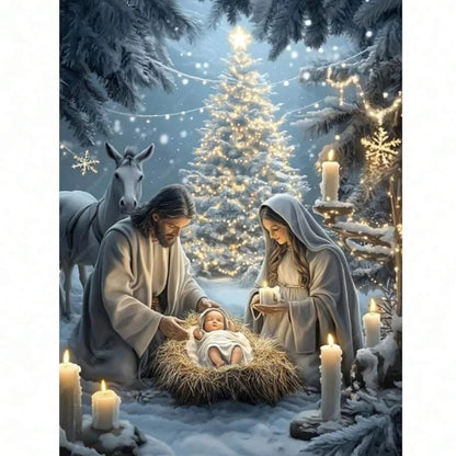 Jes 1us Nativity Diamond Art Kits For Adults-Christmas