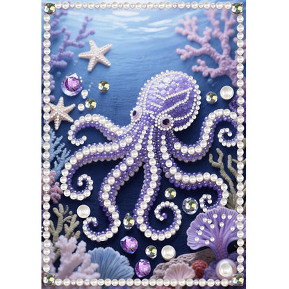 Animal Special Shaped 5D DIY Partial Drill Pearl Gem Diamond Art Painting Kit for Adults Beginners Home Decor 11.81x15.75in