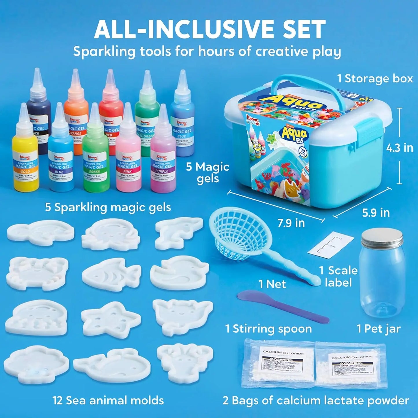 JOYFY Water Gel Kit Magic Fairy Water Gel Toy Kit with 10 Gels