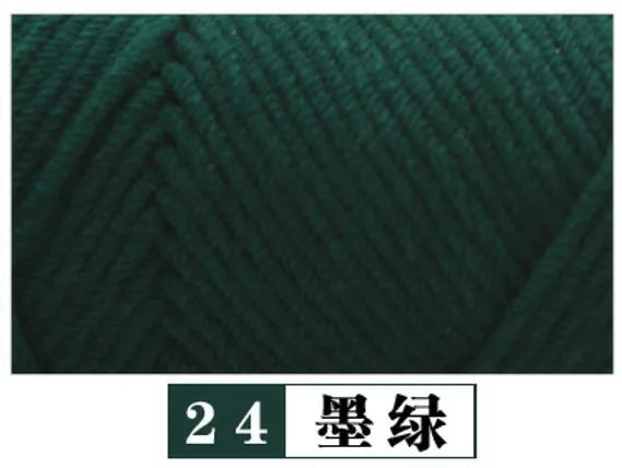 100g Pure Colour Lover Yarn Soft Milk Cotton Yarn Woolen Yarn 8 ply Thread for Knitting Scarf Wool Handmade DIY Scarves Gift