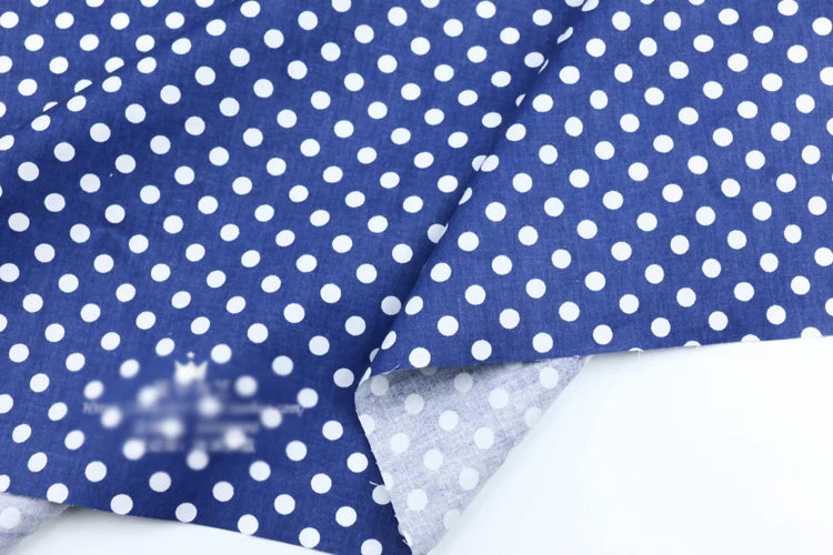 Polka dot print 100% cotton fabric sold by the meter, DIY patchwork, quilt fabric, bedding, bed sheets, pillow decoration