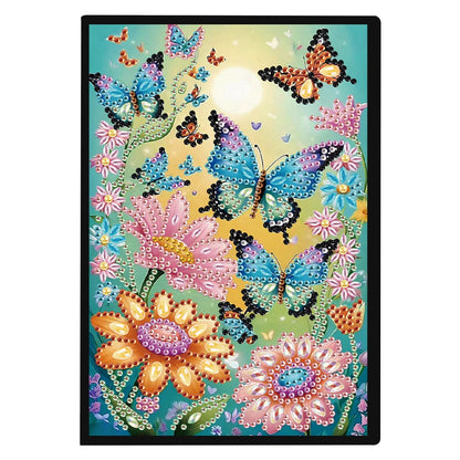 50-Page A5 Size Flower Animal Diamond Painting Diary Book