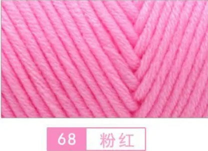 100g Pure Colour Lover Yarn Soft Milk Cotton Yarn Woolen Yarn 8 ply Thread for Knitting Scarf Wool Handmade DIY Scarves Gift